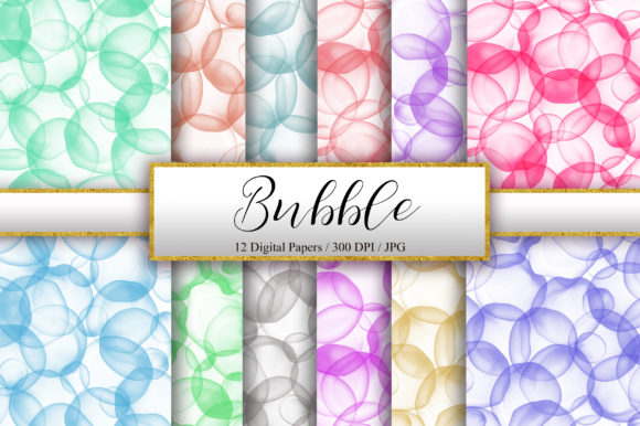 Bubble Watercolor Ink Background: A Versatile Design Asset for Creative Sellers