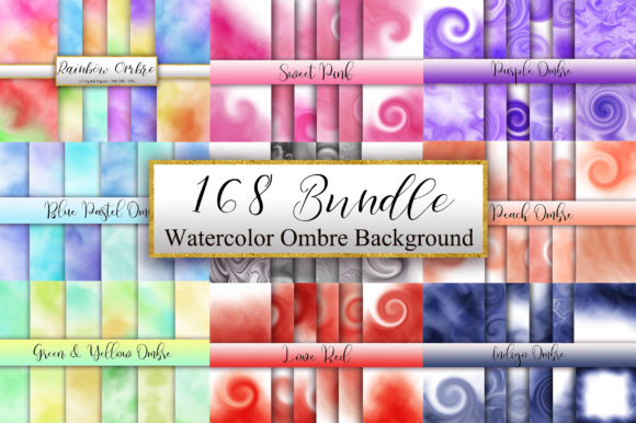 Bundle Watercolor Ombre Background Review: A Versatile Graphic Design Asset for Content Creators