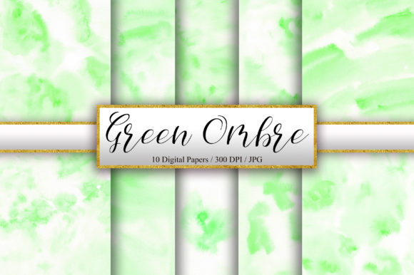 Green Ombre Watercolor Background: A Versatile Asset for Creative Branding