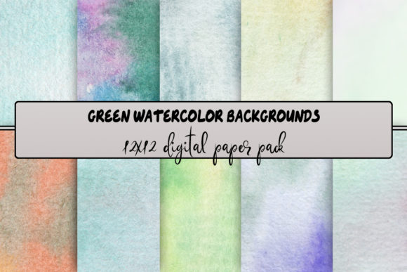 Green Watercolor Backgrounds: A Versatile Asset for Handmade Creations