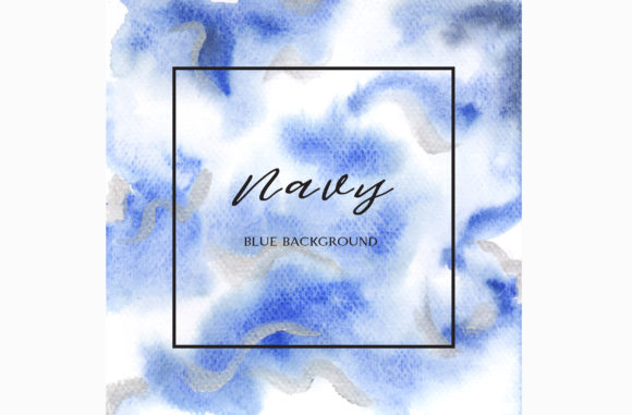 Indigo, Ultra Marine Color Watercolor 02: A Versatile Background for Branding