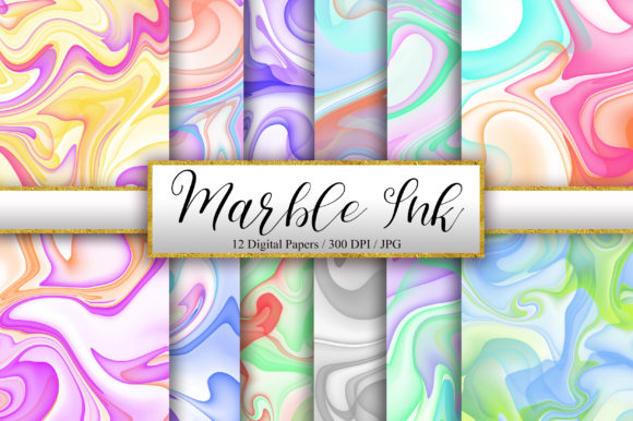 Marble Watercolor Ink Background Review for Digital Sellers