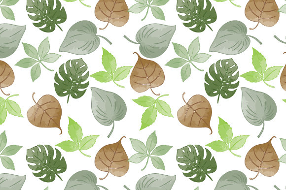 Nice Leaf with Watercolor Pattern: A Versatile Graphic Design Asset for Creative Marketers