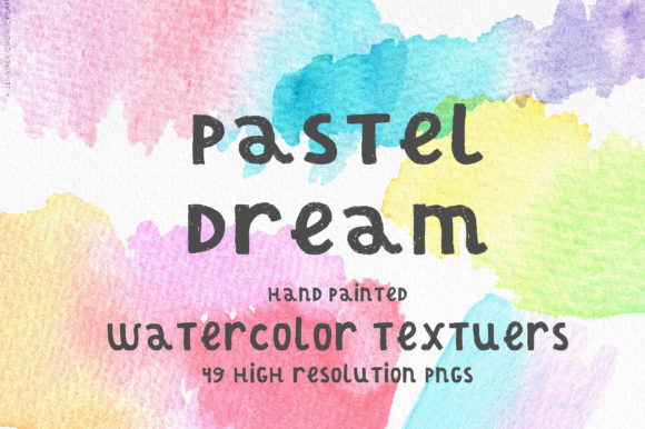 Pastel Dream Watercolor Textures: A Soft Touch for Creative Content