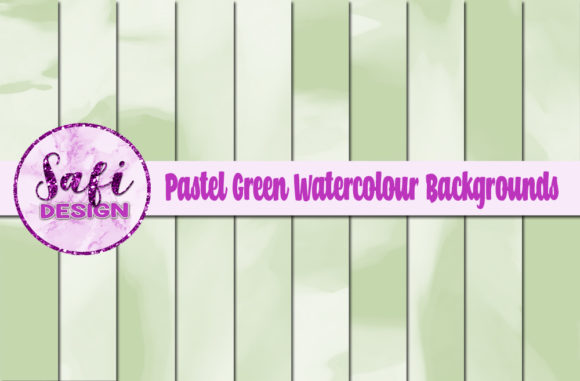 Pastel Green Watercolour Digital Papers: A Versatile Background for Creative Publishing