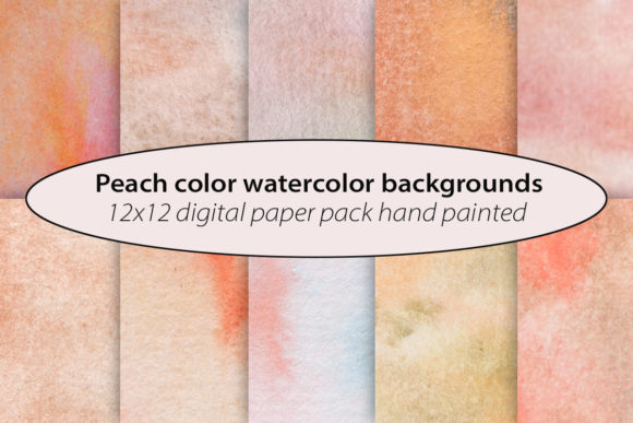 Peach Color Watercolor Backgrounds for Polished Editorial and Web Design