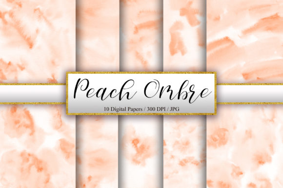 Peach Ombre Watercolor Background for Textures That Evoke Warmth and Craft