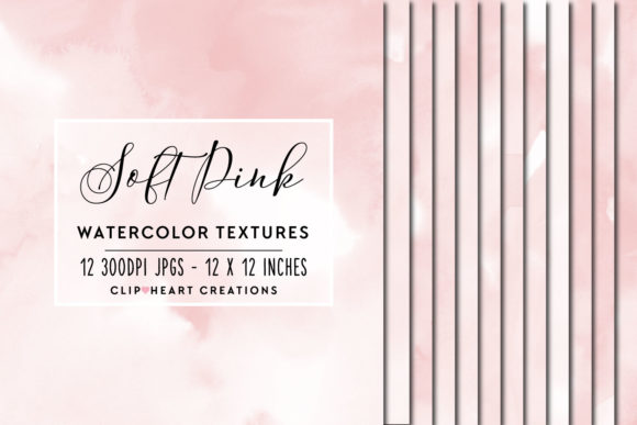 Pink Watercolor Digital Papers and Backgrounds