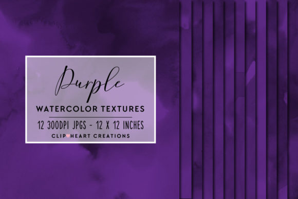 Purple Watercolor Digital Papers and Backgrounds