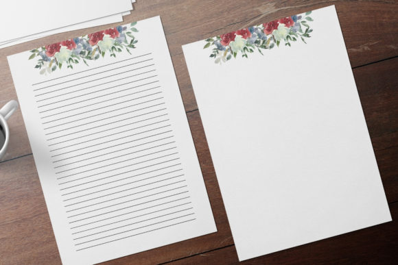 Red Flowers Cream Watercolor Stationery: A Practical Print Template Review