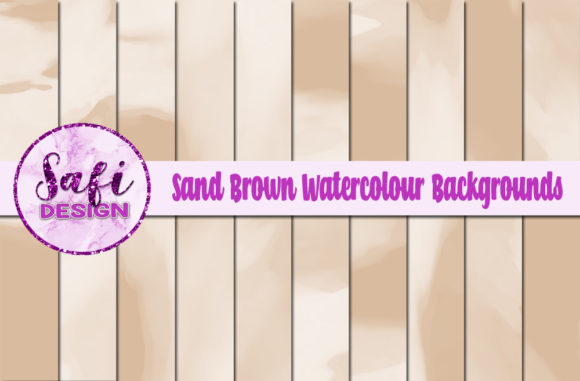 Sand Brown Watercolour Digital Papers: A Background for Timeless Editorial Design