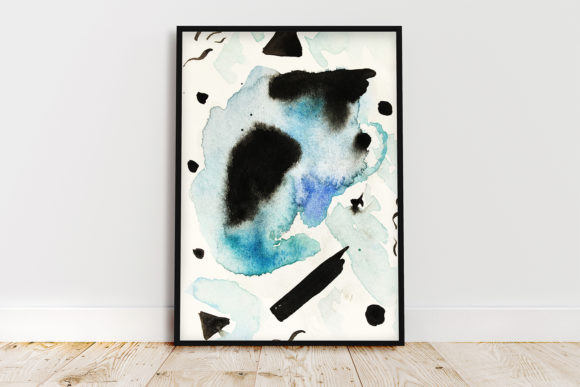 Wall Art Watercolor Modern Medieval Backgrounds for Branding