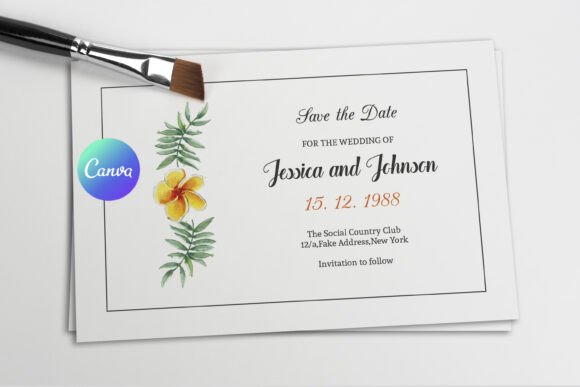 Watercolor Floral Save the Date Template: A Print Template Worth Considering