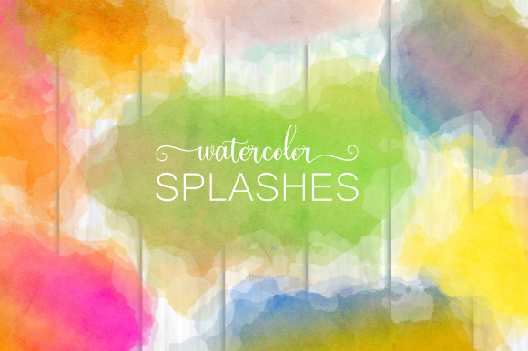 Watercolor Ink Splashes Backgrounds for Creative Design Projects