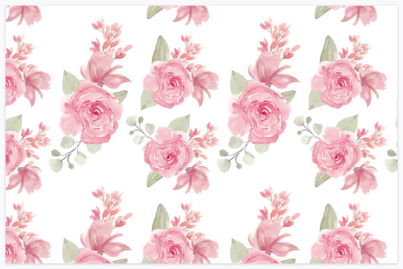 Watercolor Paint Flower Repeat Pattern: A Versatile Design Asset for Bloggers and Publishers