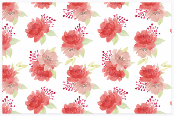 Watercolor Red Floral Seamless Pattern: A Designer’s Perspective