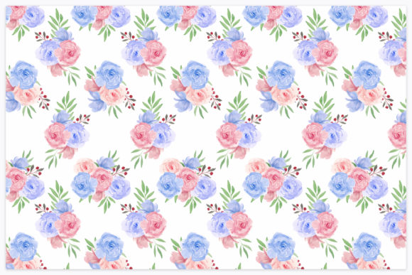 Watercolor Rose Floral Seamless Pattern Review for Design Projects