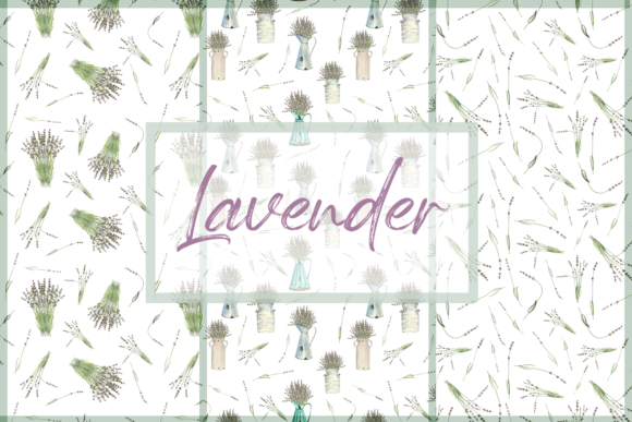 Watercolor Vintage Lavender Pattern: A Versatile Graphic Design Asset